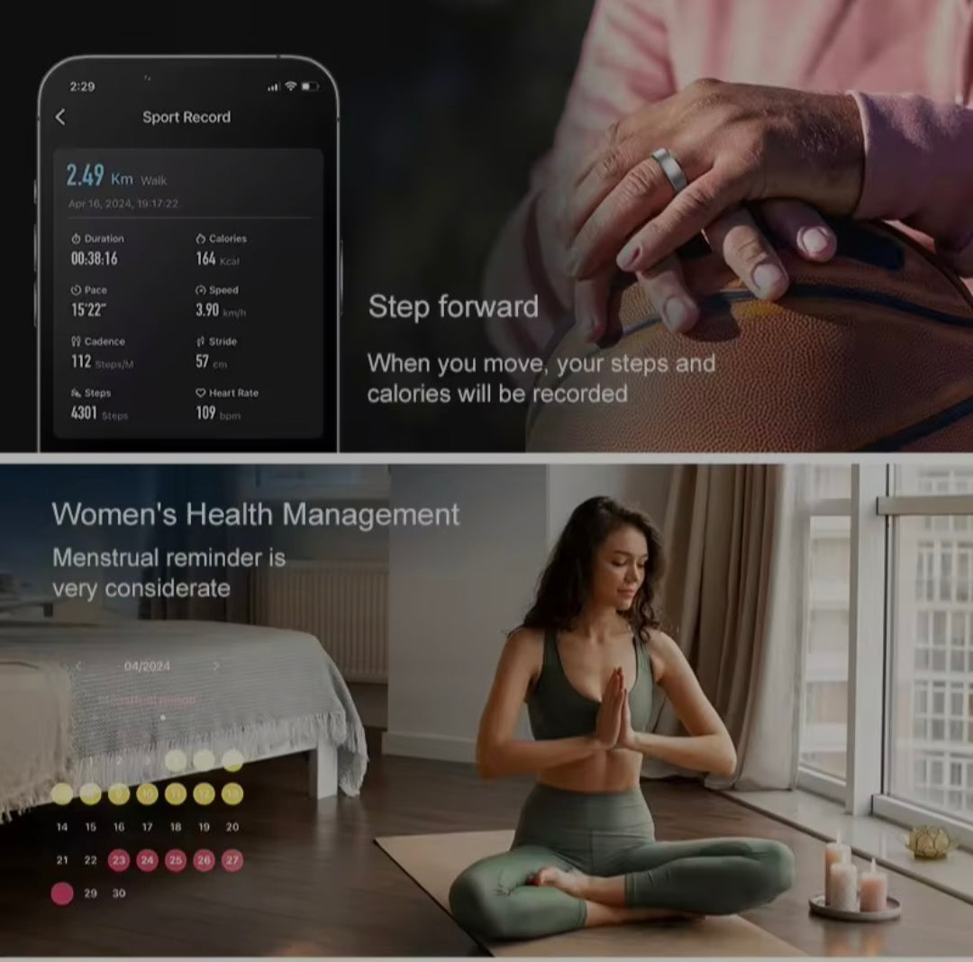 Vynolux™ Smart Health Ring - Advanced Wellness & Sleep Tracker